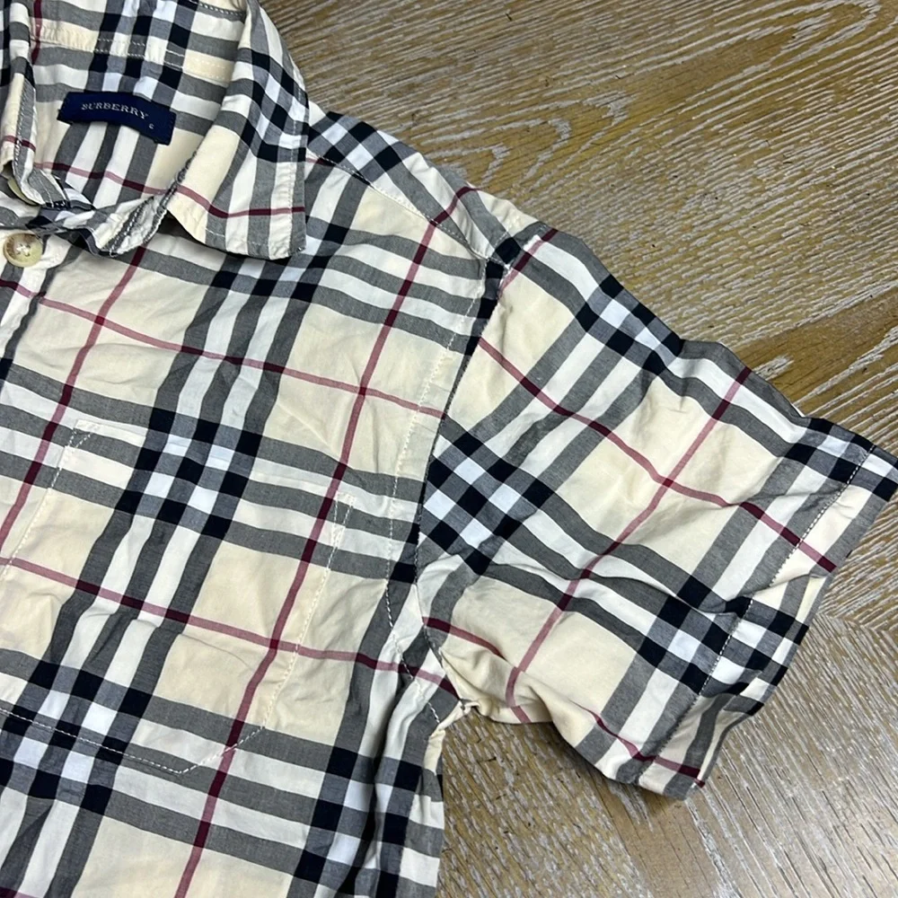 BURBERRY Little Boy Shortsleeve Button-Down Shirt 6